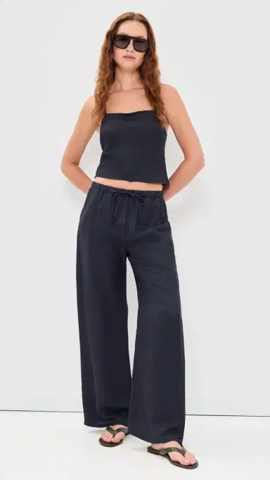 LESET Daniel Drawstring Pocket Pants idnight | Thumbnail 5