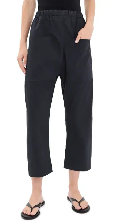 Roucha Pape Poplin Pants Dark Blue S | Thumbnail 1