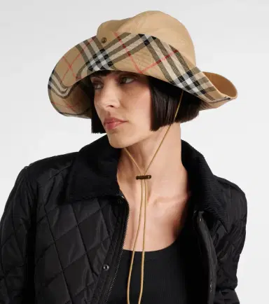 Burberry Check gabardine hat | Thumbnail 4