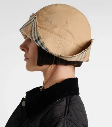Burberry Check gabardine hat | Thumbnail 5
