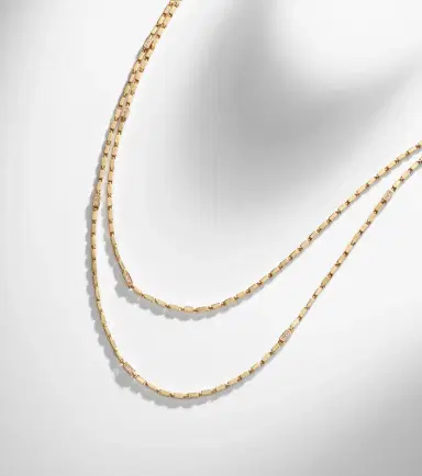 Suzanne Kalan Block-Chain 18kt gold chain necklace with diamonds | Thumbnail 6