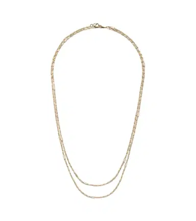 Suzanne Kalan Block-Chain 18kt gold chain necklace with diamonds | Thumbnail 1