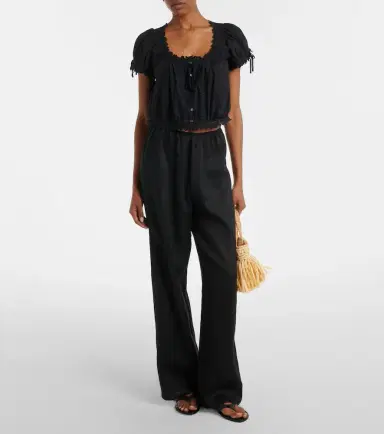 DÔEN Dôen Lavon linen straight pants | Thumbnail 4