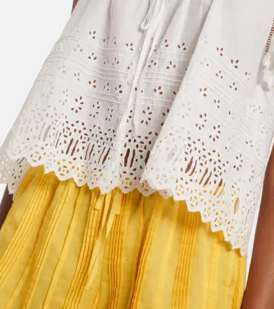 DÔEN Dôen Toussine broderie anglaise cotton top | Thumbnail 2