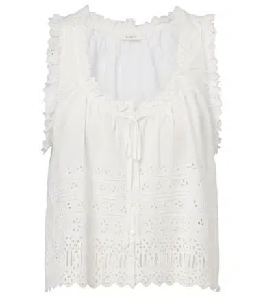 DÔEN Dôen Toussine broderie anglaise cotton top | Thumbnail 1