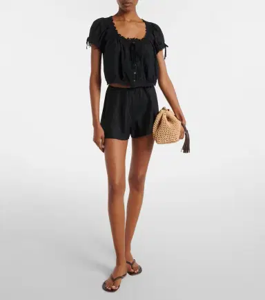 DÔEN Dôen Loren linen shorts | Thumbnail 5