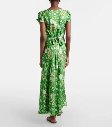 DÔEN Dôen Valerine floral silk satin maxi dress | Thumbnail 5 DÔEN Dôen Valerine floral silk satin maxi dress | Thumbnail 5