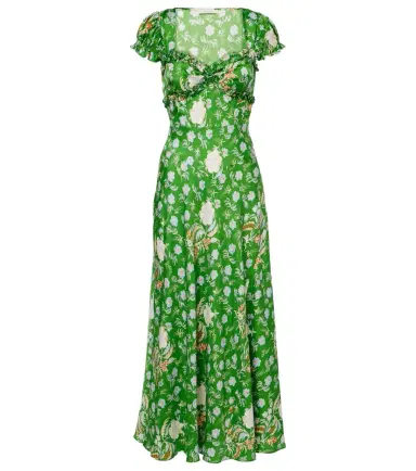 DÔEN Dôen Valerine floral silk satin maxi dress | Thumbnail 1 DÔEN Dôen Valerine floral silk satin maxi dress | Thumbnail 1