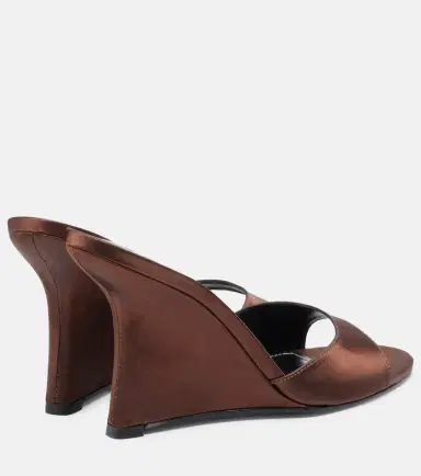 Staud Brigitte satin wedge mules | Thumbnail 2 Staud Brigitte satin wedge mules | Thumbnail 2