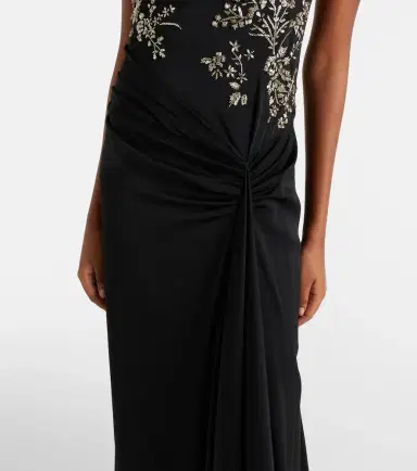 Alexander McQueen Draped embellished gown | Thumbnail 4