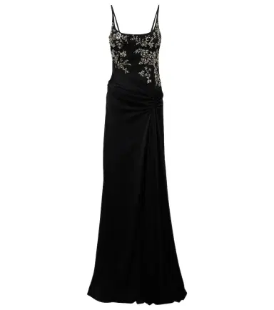 Alexander McQueen Draped embellished gown | Thumbnail 1
