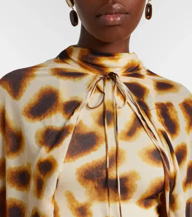 Christopher Esber Gyre printed asymmetric caped minidress | Thumbnail 4