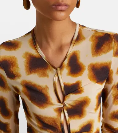 Christopher Esber Printed jersey top | Thumbnail 5