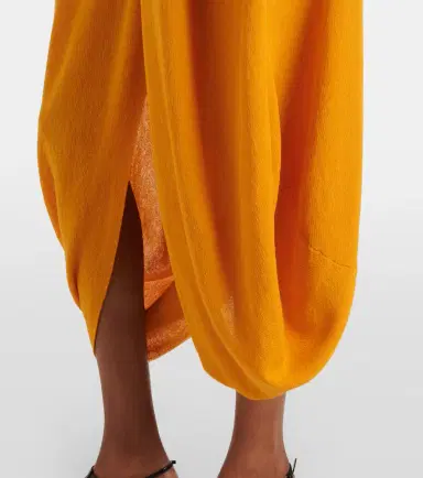 Proenza Schouler Sukki draped midi dress | Thumbnail 3 Proenza Schouler Sukki draped midi dress | Thumbnail 3