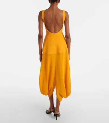 Proenza Schouler Sukki draped midi dress | Thumbnail 5 Proenza Schouler Sukki draped midi dress | Thumbnail 5