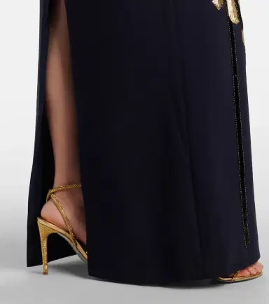 Costarellos Nevina crystal-embellished crêpe gown | Thumbnail 2
