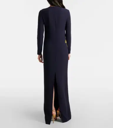 Costarellos Nevina crystal-embellished crêpe gown | Thumbnail 4