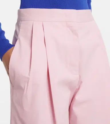 Jil Sander Pleated cotton twill wide-leg pants | Thumbnail 2 Jil Sander Pleated cotton twill wide-leg pants | Thumbnail 2