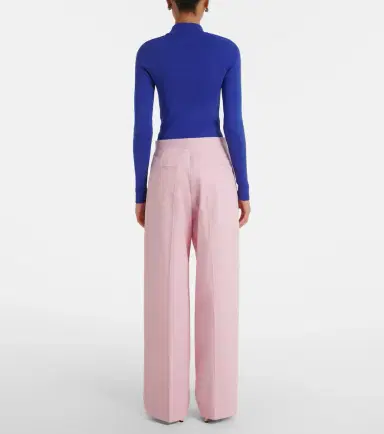 Jil Sander Pleated cotton twill wide-leg pants | Thumbnail 3 Jil Sander Pleated cotton twill wide-leg pants | Thumbnail 3