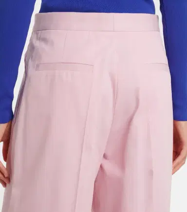 Jil Sander Pleated cotton twill wide-leg pants | Thumbnail 4 Jil Sander Pleated cotton twill wide-leg pants | Thumbnail 4