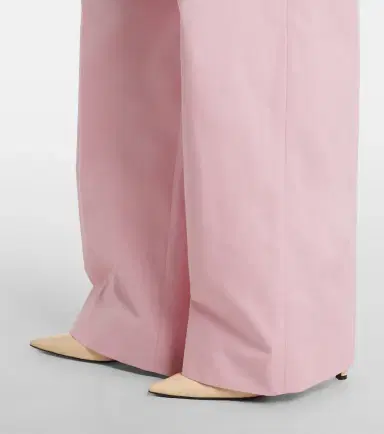 Jil Sander Pleated cotton twill wide-leg pants | Thumbnail 6 Jil Sander Pleated cotton twill wide-leg pants | Thumbnail 6