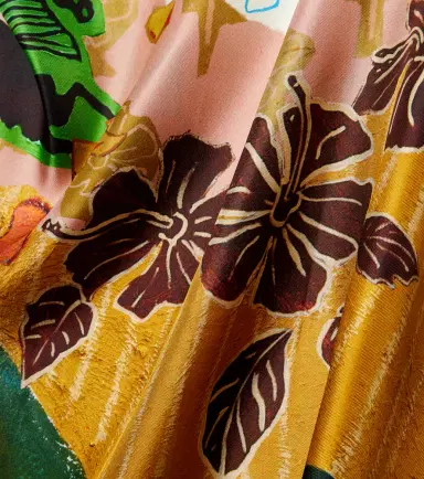ALÉMAIS Alémais x MLAK Tangible Love printed silk twill scarf | Thumbnail 2