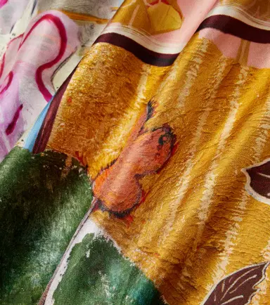 ALÉMAIS Alémais x MLAK printed silk twill scarf | Thumbnail 3