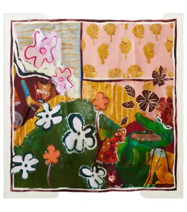 ALÉMAIS Alémais x MLAK printed silk twill scarf | Thumbnail 1