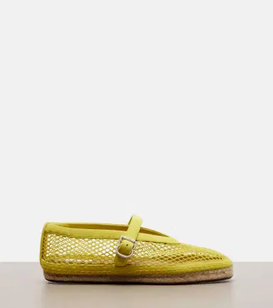 Alaïa Alaïa Fishnet suede-trimmed espadrilles | Thumbnail 2