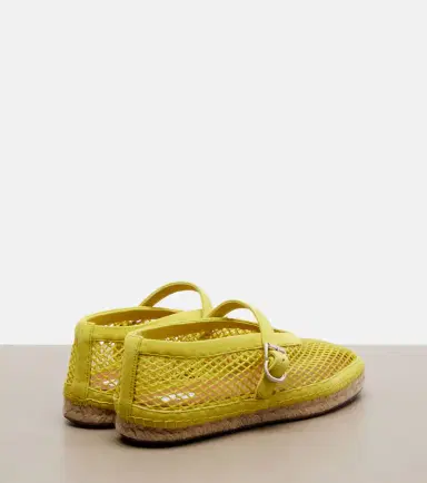 Alaïa Alaïa Fishnet suede-trimmed espadrilles | Thumbnail 3
