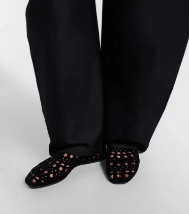 Alaïa Alaïa Vienne suede ballet flats | Thumbnail 6