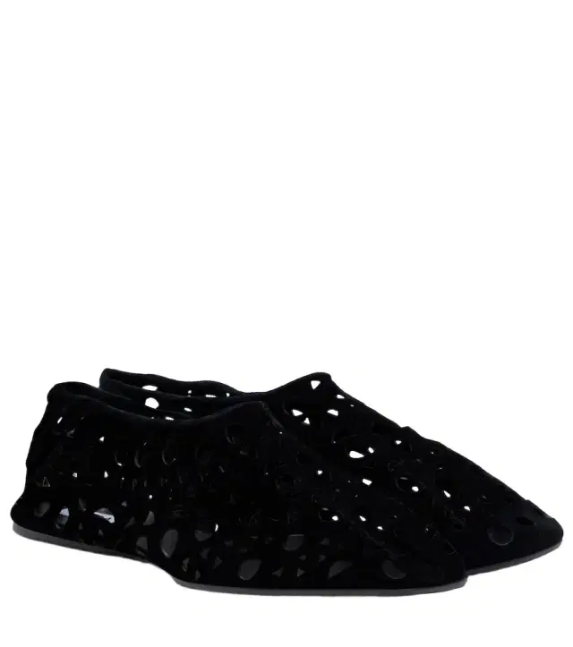 Alaia Alaïa Vienne suede ballet flats