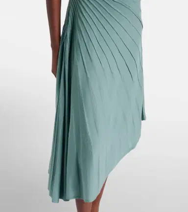 Alaïa Alaïa Ray asymmetric virgin wool midi dress | Thumbnail 4