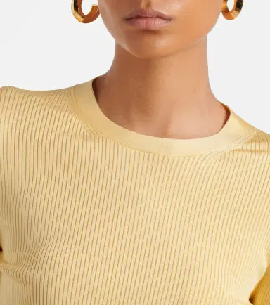 Alaïa Alaïa RIbbed-knit silk-blend top | Thumbnail 3