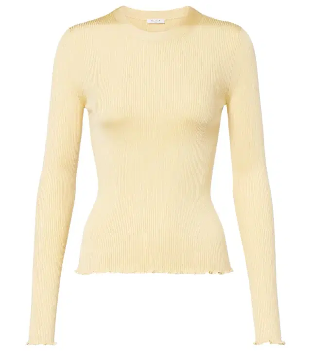 Alaia Alaïa RIbbed-knit silk-blend top