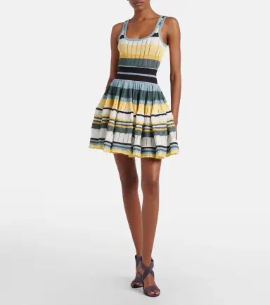 Alaia Alaïa Knitted striped minidress | Thumbnail 3 Alaia Alaïa Knitted striped minidress | Thumbnail 3