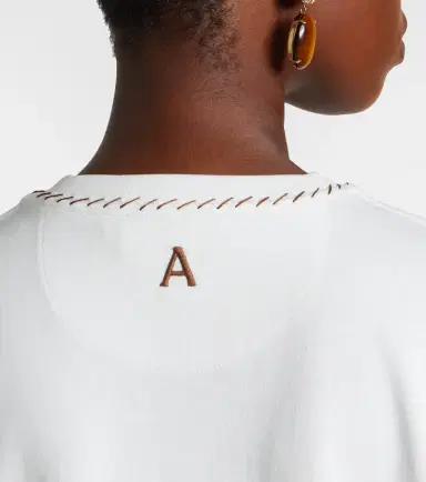 ALÉMAIS Alémais Scuba embroidered cotton T-shirt | Thumbnail 7