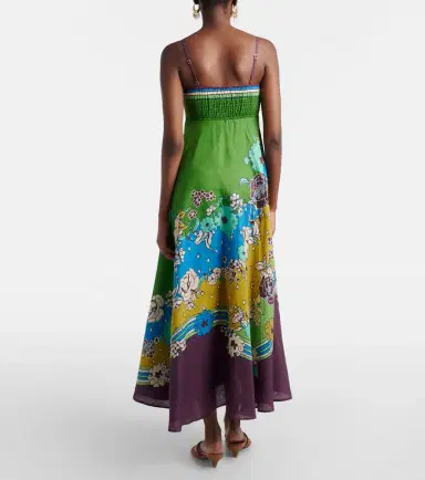 ALÉMAIS Alémais Nanci printed linen midi dress | Thumbnail 5 ALÉMAIS Alémais Nanci printed linen midi dress | Thumbnail 5