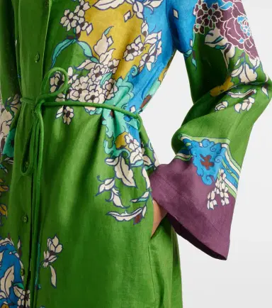 ALÉMAIS Alémais Nanci printed linen shirt dress | Thumbnail 3 ALÉMAIS Alémais Nanci printed linen shirt dress | Thumbnail 3