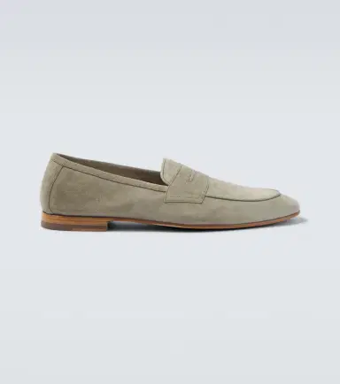 Frescobol Carioca Leme suede penny loafers | Thumbnail 6