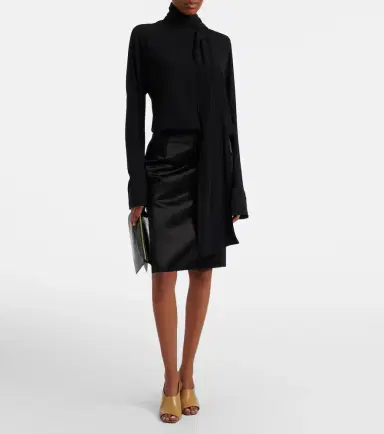 TOTEME Duchess satin pencil skirt | Thumbnail 4 TOTEME Duchess satin pencil skirt | Thumbnail 4