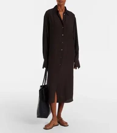 TOTEME Silk shirt dress | Thumbnail 3