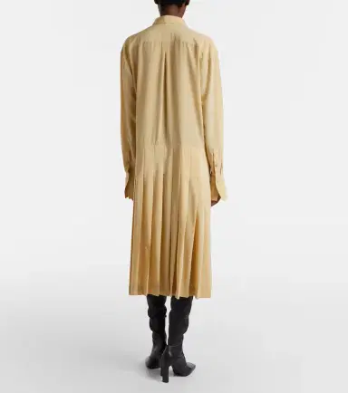 TOTEME Pleated silk shirt dress | Thumbnail 2