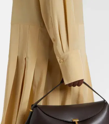 TOTEME Pleated silk shirt dress | Thumbnail 5