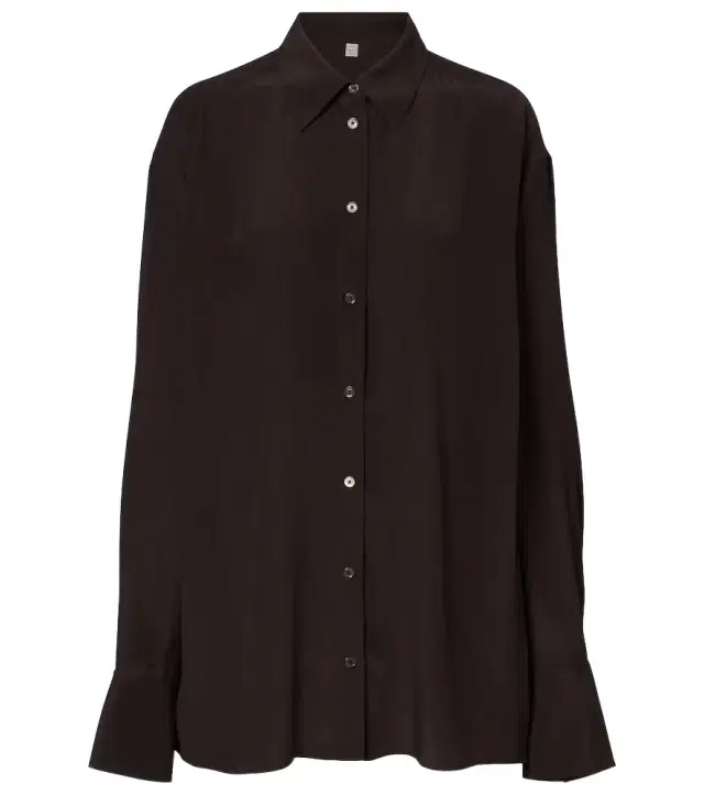 Silk crêpe shirt