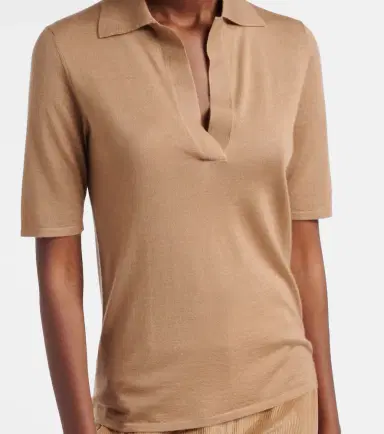 Gabriela Hearst Casius cashmere and silk polo shirt | Thumbnail 2