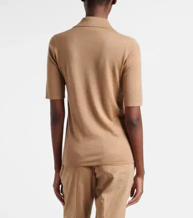 Gabriela Hearst Casius cashmere and silk polo shirt | Thumbnail 5