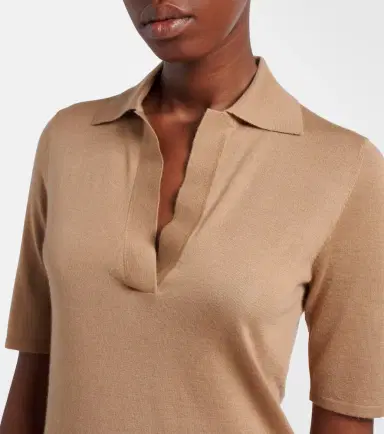 Gabriela Hearst Casius cashmere and silk polo shirt | Thumbnail 6