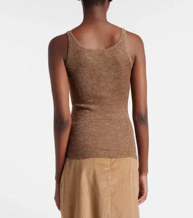 Gabriela Hearst Cinxia cashmere, silk, and hemp tank top | Thumbnail 3