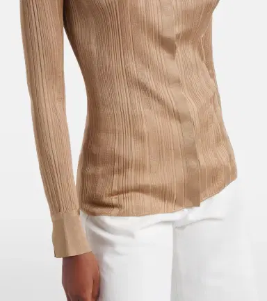 Gabriela Hearst Tamar knitted silk shirt | Thumbnail 3